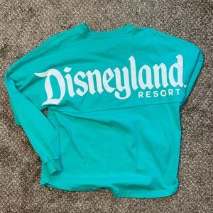 Long sleeve loose fit teal Disneyland t-shirt
